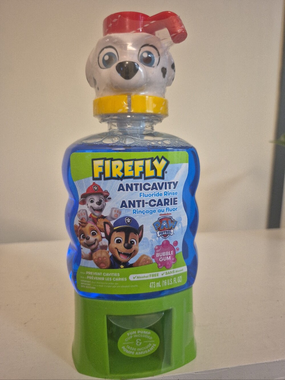 Kids Anti-Cavity Fluoride Rinse, Paw Patrol, Alcohol Free Formula,y